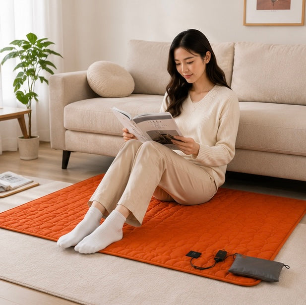 Outdoor Heated Sleeping Mat - USB Powered Camping Heating Pad with Adjustable Temperature and Multiple Heating Zones