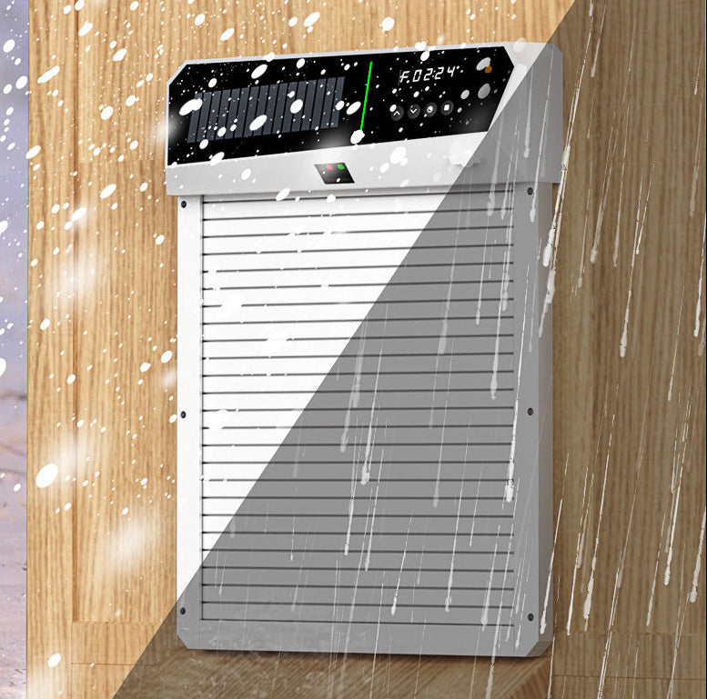 Solar Automatic Chicken Coop Door – Intelligent Light-Sensing Roller Shutter with Power Storage for Convenient Poultry Access, Night Security and Hands-Free Operation