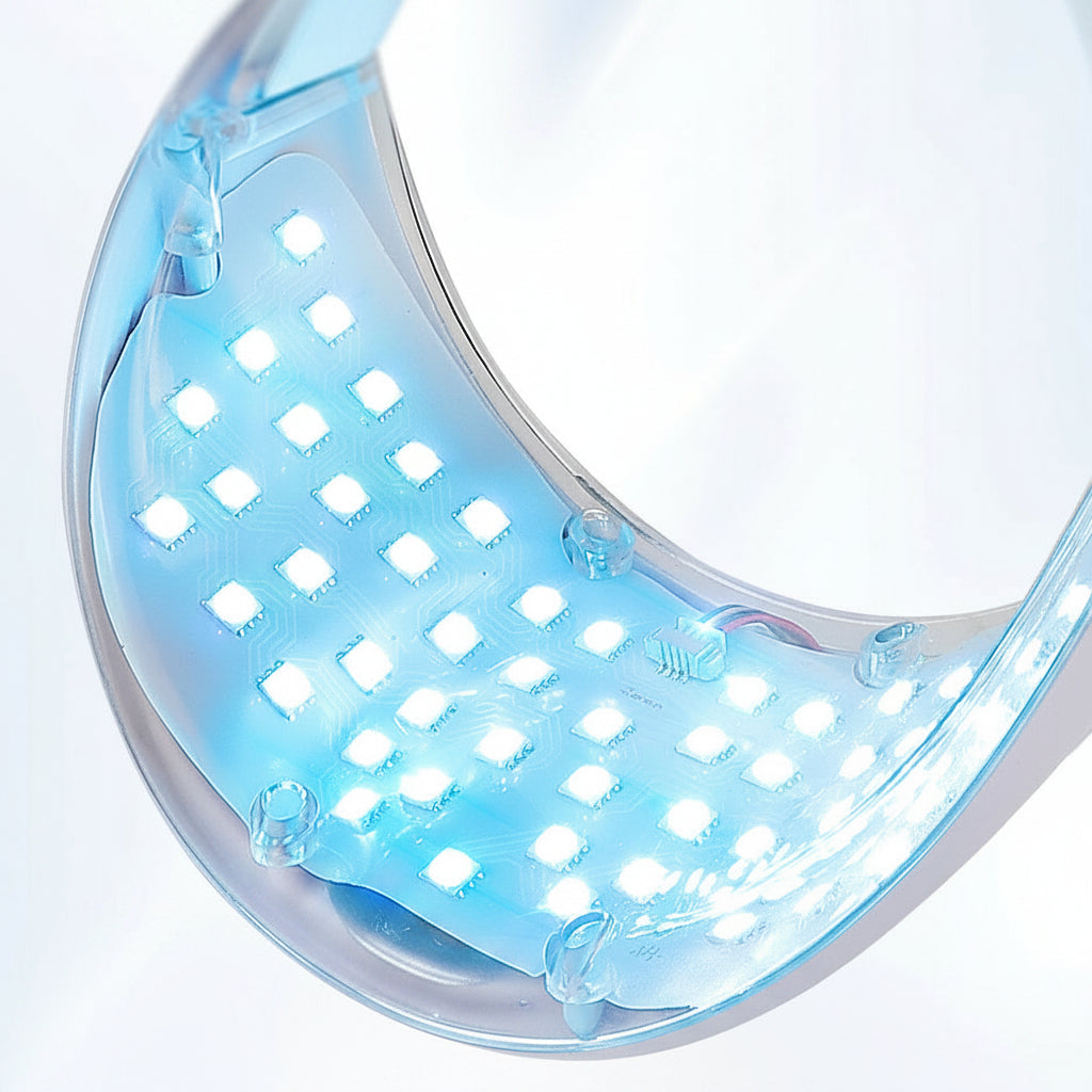 LED Neck Beauty Mask – Photon Light Skin-Care Device for Neck Firming, Brightening Appearance, Rejuvenation Routines and At-Home Wrinkle-Care Support
