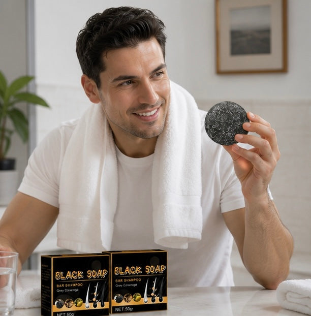 Polygonum Hair Care Soap Set-Nourishing Anti Dandruff Shampoo Bar for Healthy Scalp Hair Repair and Dark Hair Support