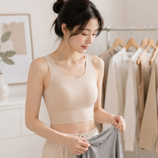 Invisible Wireless Shapewear Bra – Seamless Supportive Corset Bra for Everyday Comfort, Natural Lift and Smooth Silhouette