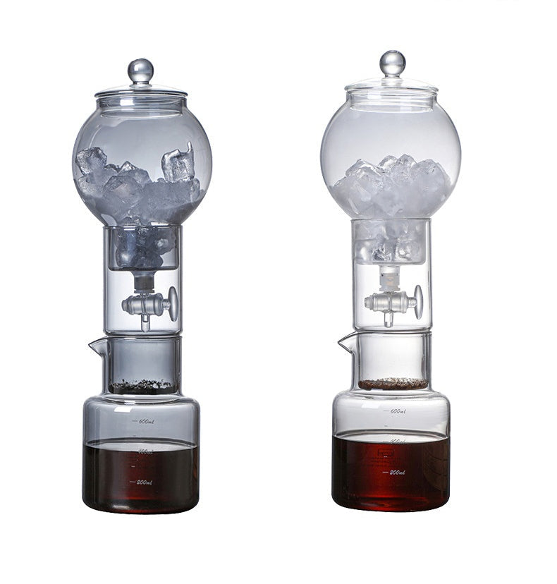 Cold Brew Coffee Pot Set – Glass Dripper with Reusable Filter for Smooth Iced Coffee, Tea Brewing and Professional Barista Preparation