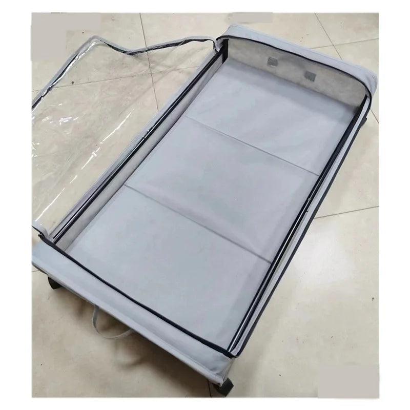Under Bed Storage Box – Rolling Dust Proof Organizer with Wheels for Clothes, Shoes, Blankets and Bedroom Space Saving