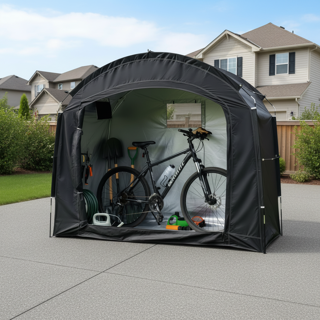 Outdoor Bike Shelter Tent – Portable Waterproof Bicycle Canopy with Thick Oxford Cloth Protection for Cycling, Travel, Hiking and Camping