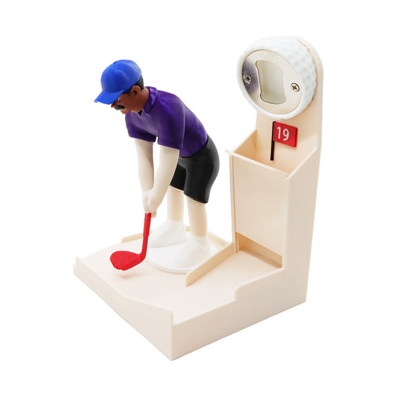 Golf Bottle Opener –3D Creative Printed Beer Opener Gadget for Home Bars, Parties, Wine Nights and Fun Gifts for Golf Lovers