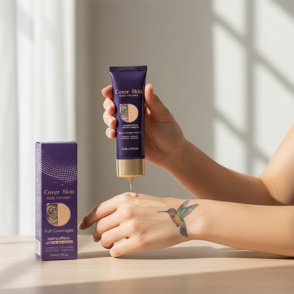 Waterproof Body Concealer – High-Coverage Lightweight Makeup with Seamless Blend and Transfer-Resistant Finish for Tattoos, Marks, Uneven Tone and Everyday Wear
