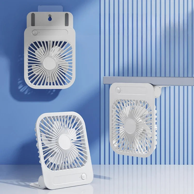 Portable USB Magnetic Fan – Rechargeable 1200mAh Personal Cooling Fan with Four Speeds and 180 Degree Adjustable Airflow