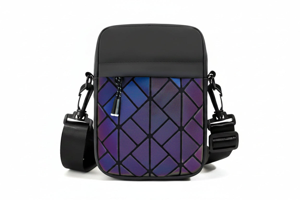 Diamond Pattern Crossbody Phone Bag – Premium Small Shoulder Pouch for Men and Women, Stylish Hands-Free Storage for Travel and Daily Essentials