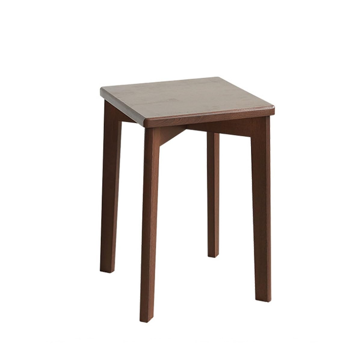 Solid Wood Dining Table Stool – Modern Stackable Rubber Wood Chair for Dining Room, Kitchen and Living Space.