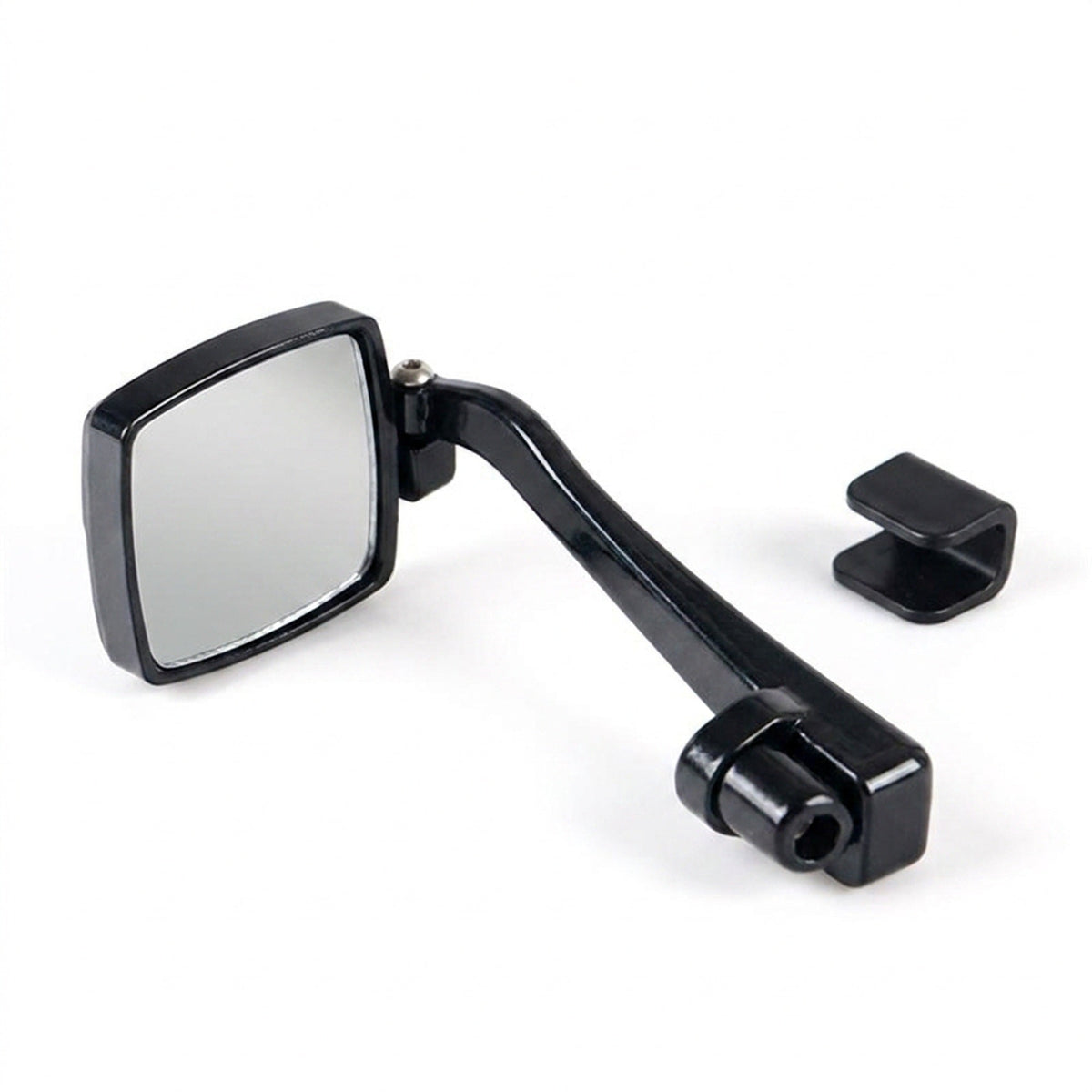 Bike Rearview Mirror for Glasses or Helmet – Mini Clip-On Cycling Mirror (Eyewear Not Included)