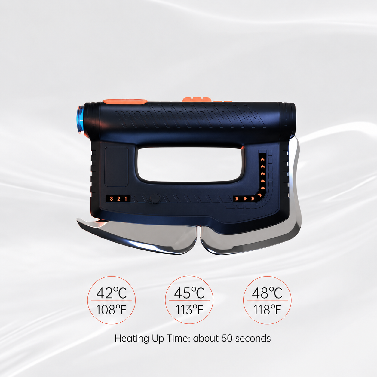 Intelligent Electric Fascia Massager – Heated Vibrating Muscle Scraper IASTM Tool for Deep Tissue Massage, Muscle Relaxation and Post-Workout Recovery