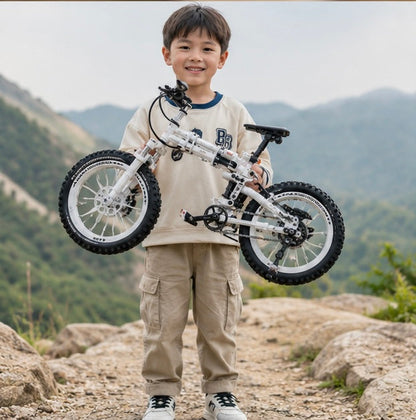 Mountain Bike Building Block Set - Educational Bicycle Model Construction Toy for Kids and Hobby Collectors
