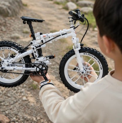 Mountain Bike Building Block Set - Educational Bicycle Model Construction Toy for Kids and Hobby Collectors