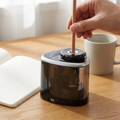 Automatic Electric Pencil Sharpener – Desktop Stationery Tool for Students, Teachers and Office Supplies with Fast Sharpening