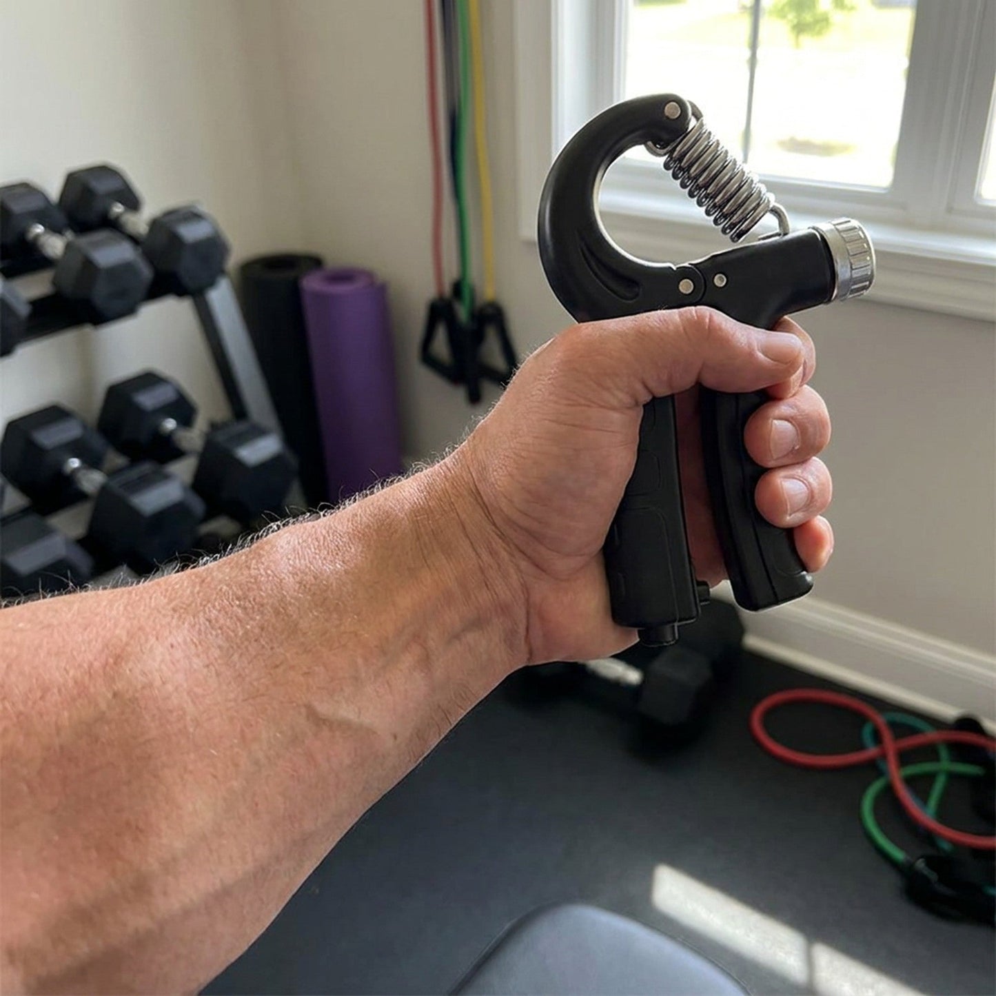 Adjustable Hand Grip Strengthener – 5–60kg Resistance Hand Exerciser for Grip Strength, Wrist Training, Finger Rehabilitation and Forearm Muscle Fitness