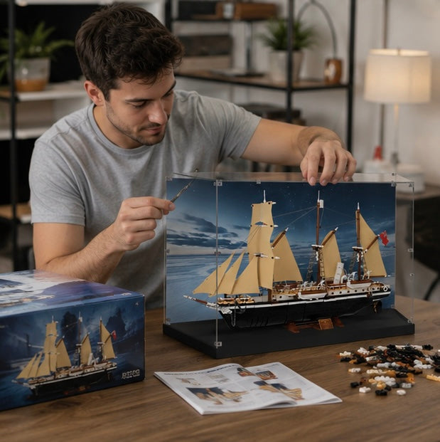 Endurance Explorer Ship Building Blocks - DIY Construction Model Toy for Creative Play and Display Collections