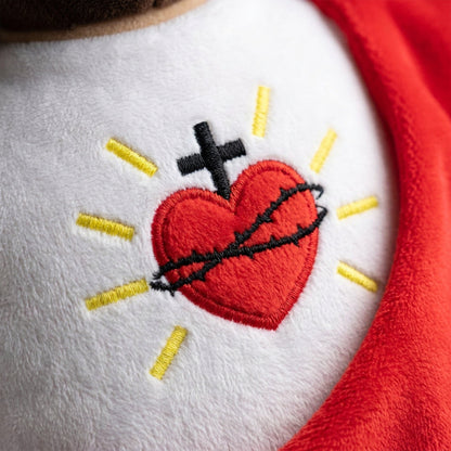 Breathing Jesus Plush Toy – Sacred Heart Comfort Plushie with Calming Breathing Modes for Kids, Easter and Christmas Gifts