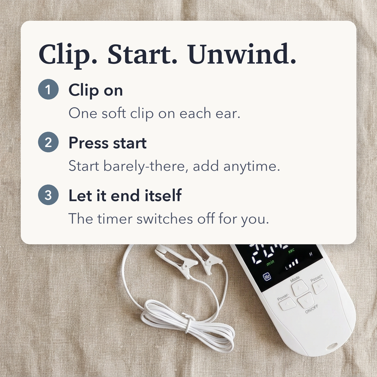Vagus Nerve Stimulator Ear Clip — Calm & Sleep Wind-Down Device