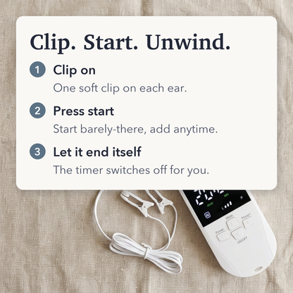 Vagus Nerve Stimulator Ear Clip — Calm & Sleep Wind-Down Device