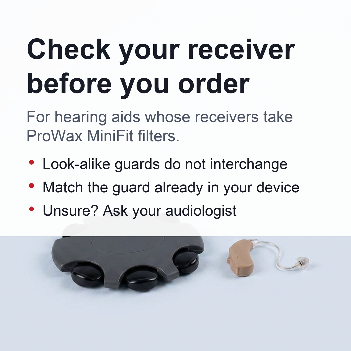 ProWax Minifit Filters – Hearing Aid Replacement Wax Guards for Reliable Sound Quality and Daily Protection