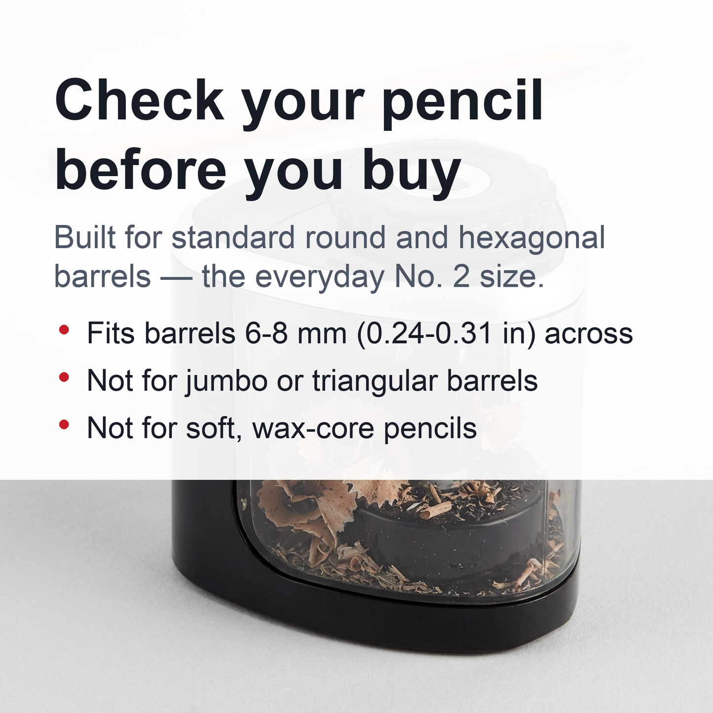 Automatic Electric Pencil Sharpener – Desktop Stationery Tool for Students, Teachers and Office Supplies with Fast Sharpening