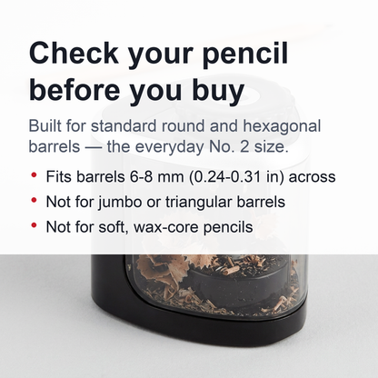 Automatic Electric Pencil Sharpener – Desktop Stationery Tool for Students, Teachers and Office Supplies with Fast Sharpening