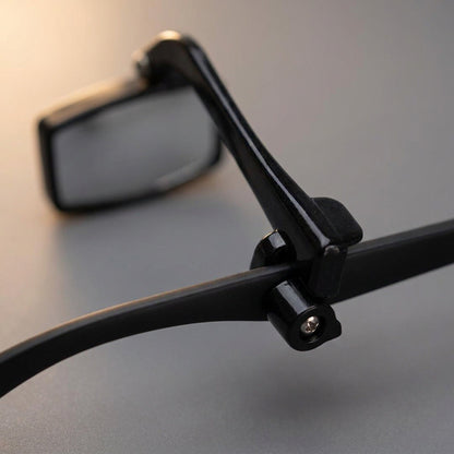 Bike Rearview Mirror for Glasses or Helmet – Mini Clip-On Cycling Mirror (Eyewear Not Included)