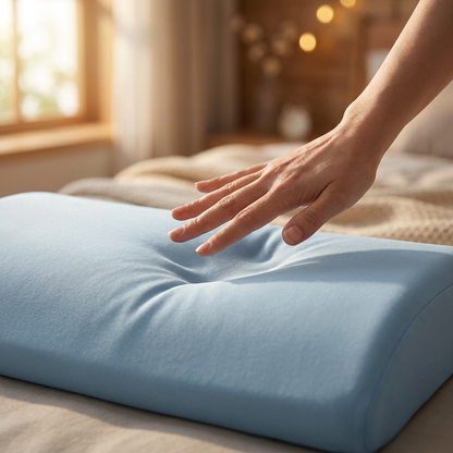 Lumbar Sleep Pillow – Memory Foam Lower Back Support for Sleeping