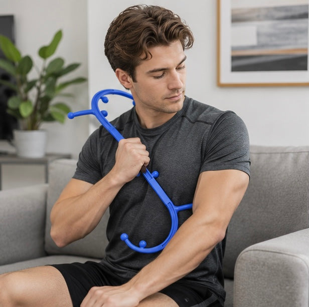 Trigger Point Massage Cane – Deep Tissue Self Massage Hook for Back, Neck, Shoulders and Muscle Pain Relief