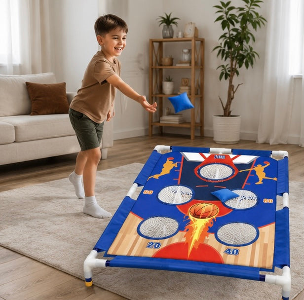 Portable Bean Bag Toss Game - Fun Sandbag Throwing Activity Set for Kids, Families, Parties and Outdoor Gatherings
