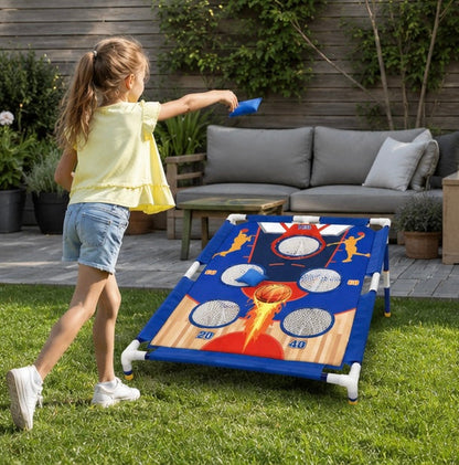 Portable Bean Bag Toss Game - Fun Sandbag Throwing Activity Set for Kids, Families, Parties and Outdoor Gatherings