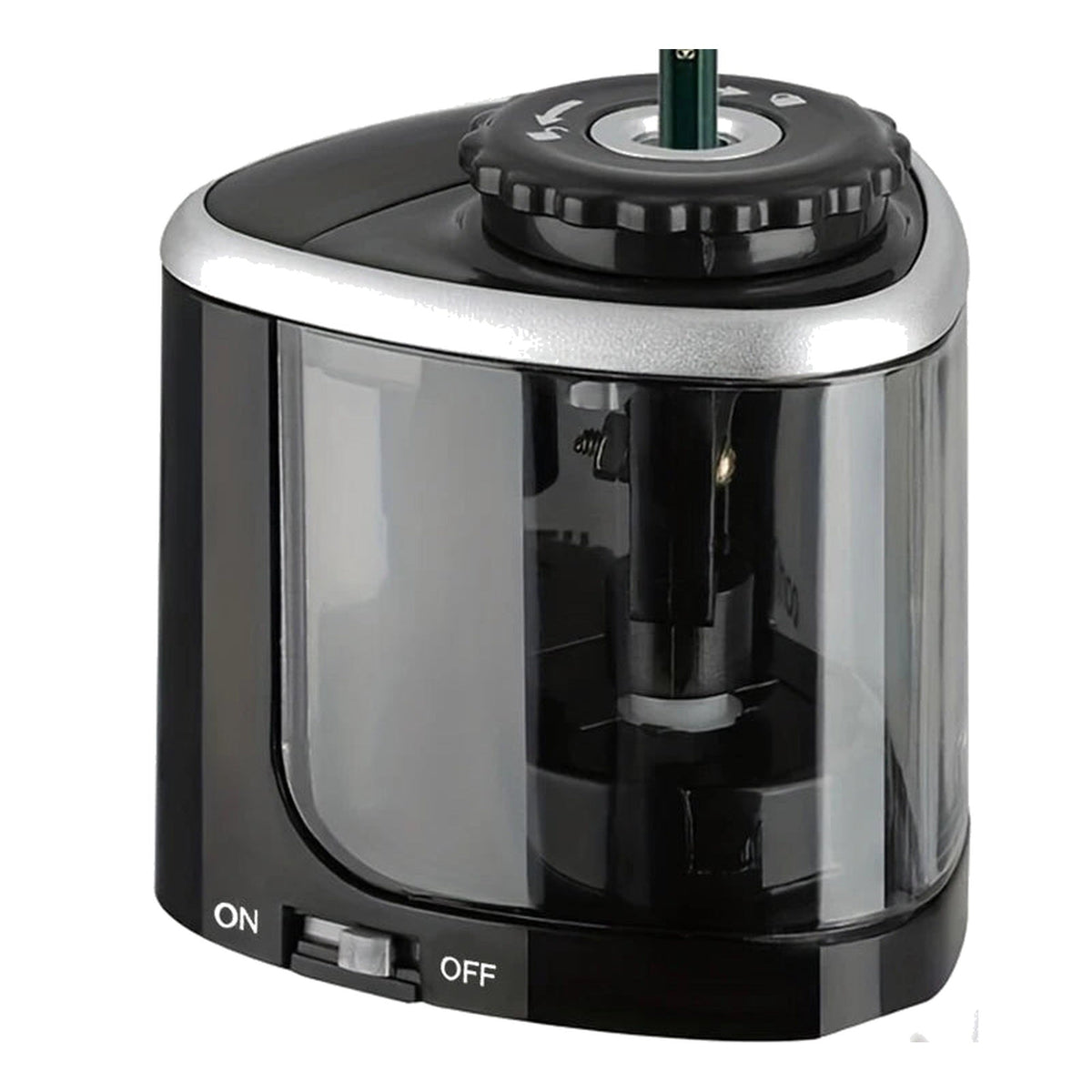 Automatic Electric Pencil Sharpener – Desktop Stationery Tool for Students, Teachers and Office Supplies with Fast Sharpening