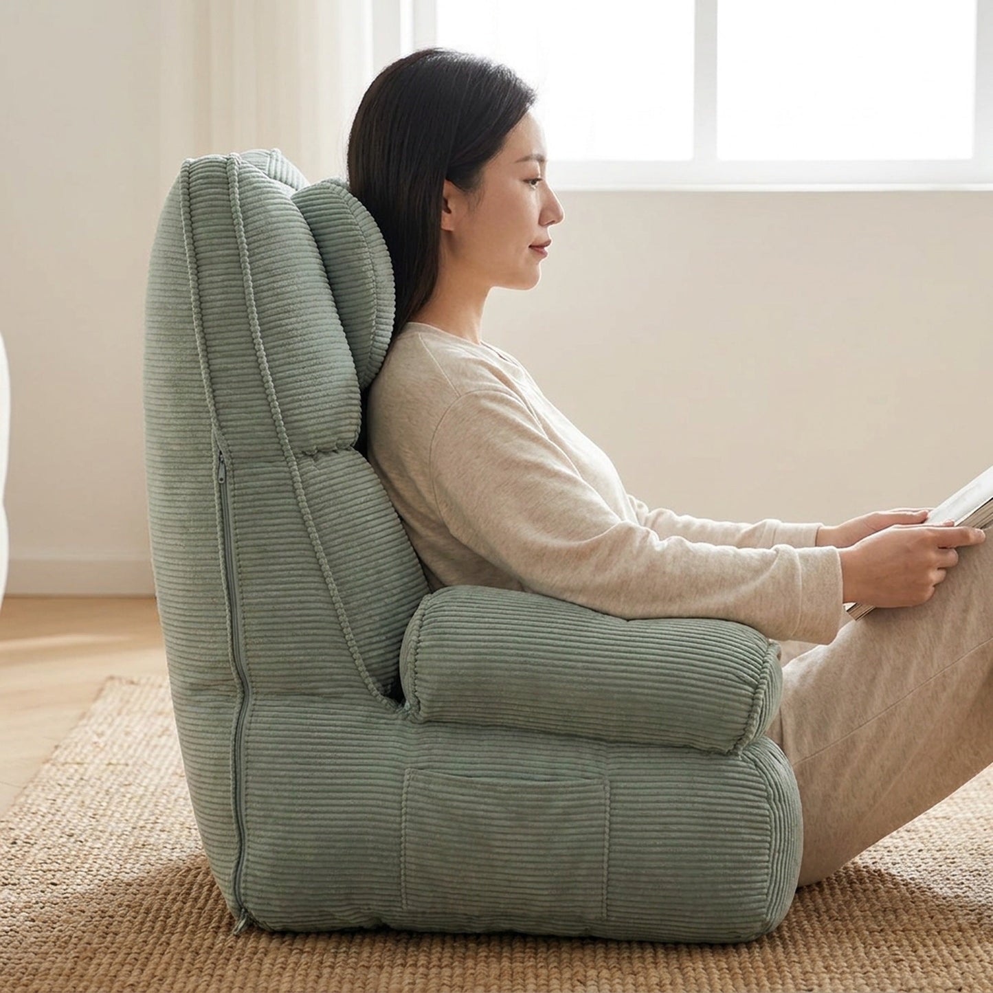 Pregnancy Backrest Pillow – Comfortable Lumbar Support Cushion for Reading, Nursing, Relaxation and Everyday Back Comfort