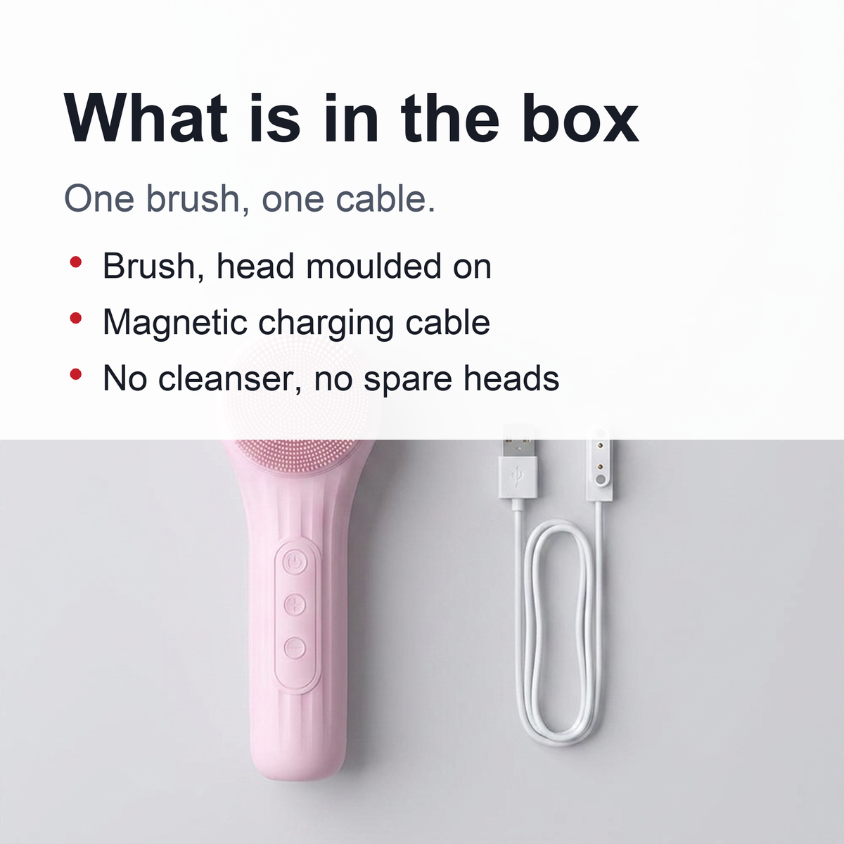 Sonic Facial Cleansing Brush - Waterproof Rechargeable Silicone Skin Care Tool for Deep Cleansing, Exfoliation and Facial Massage