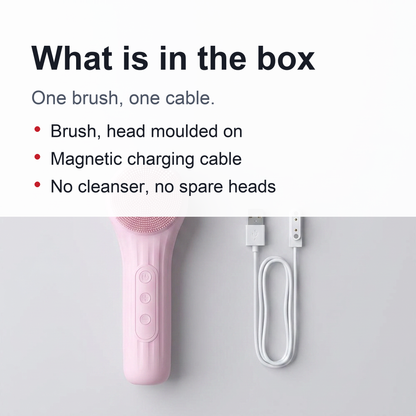 Sonic Facial Cleansing Brush - Waterproof Rechargeable Silicone Skin Care Tool for Deep Cleansing, Exfoliation and Facial Massage