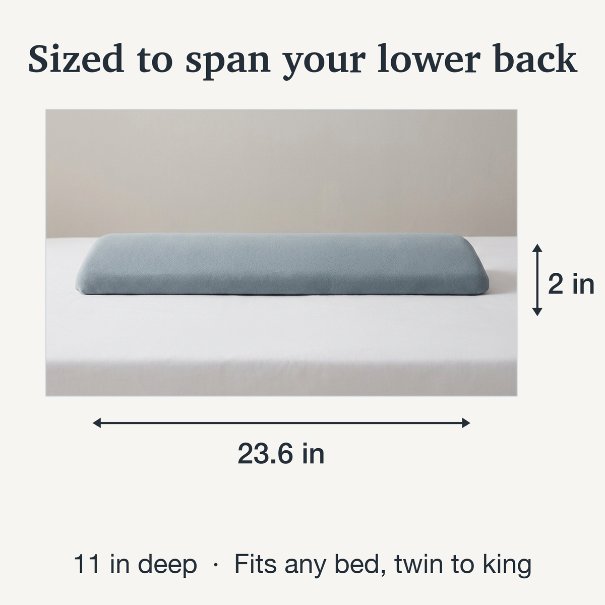 Lumbar Sleep Pillow – Memory Foam Lower Back Support for Sleeping