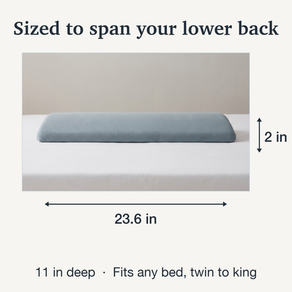 Lumbar Sleep Pillow – Memory Foam Lower Back Support for Sleeping