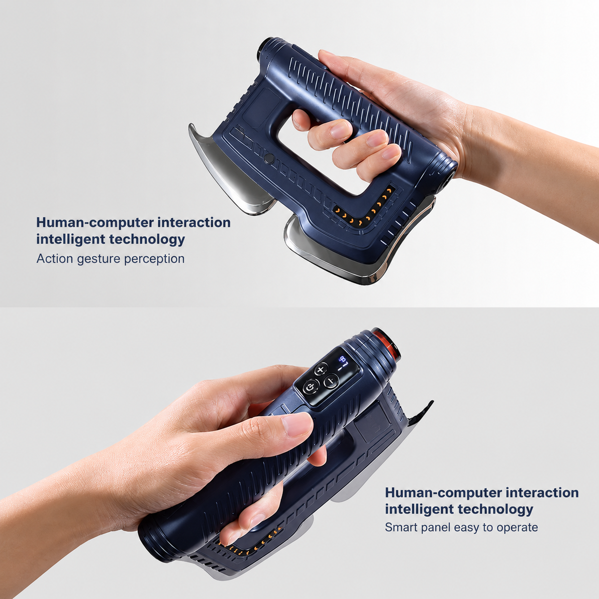 Intelligent Electric Fascia Massager – Heated Vibrating Muscle Scraper IASTM Tool for Deep Tissue Massage, Muscle Relaxation and Post-Workout Recovery