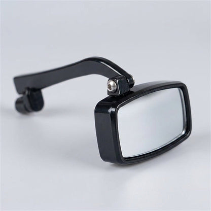 Bike Rearview Mirror for Glasses or Helmet – Mini Clip-On Cycling Mirror (Eyewear Not Included)