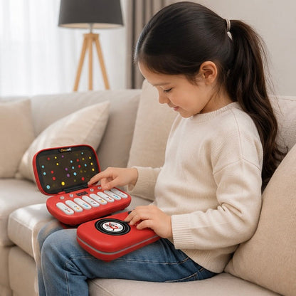 Electronic Rhythm Puzzle Game - Fast Push Light Up Sensory Toy for Travel, Learning and Interactive Entertainment