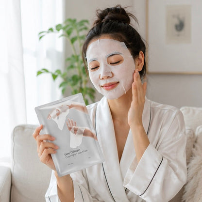Deep Collagen Overnight Face Mask - Anti Wrinkle Lifting Treatment for Firming, Hydrating and Youthful Looking Skin