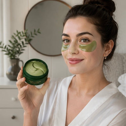 Avocado Collagen Eye Patches - Moisturizing Under Eye Masks for Dark Circles, Puffiness Reduction and Firming Skin Care