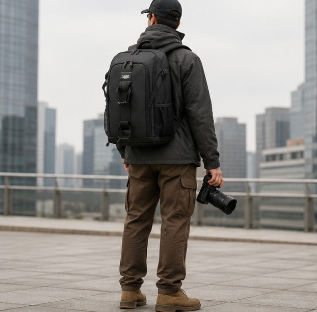 Waterproof Photography Backpack-Large Capacity DSLR Camera Bag with Tripod Holder for Travel Photography and Outdoor Adventures
