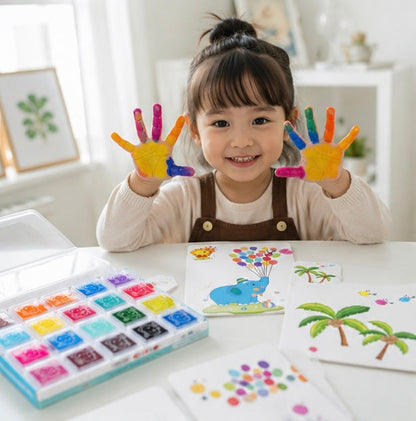 DIY Finger Painting Art Set - Creative Montessori Drawing Toys for Kids Learning and Artistic Development