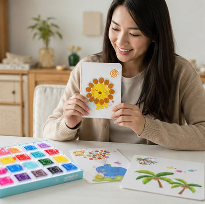 DIY Finger Painting Art Set - Creative Montessori Drawing Toys for Kids Learning and Artistic Development