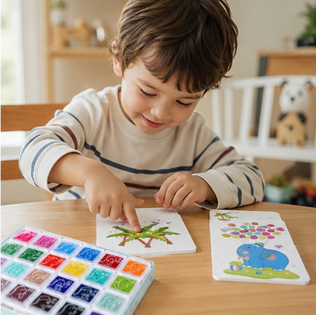 DIY Finger Painting Art Set - Creative Montessori Drawing Toys for Kids Learning and Artistic Development