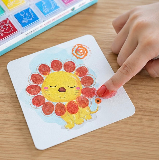DIY Finger Painting Art Set - Creative Montessori Drawing Toys for Kids Learning and Artistic Development