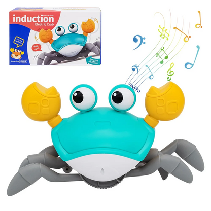 Dancing Crab Interactive Toy - Crawling Musical Baby Toy for Sensory Development and Endless Entertainment