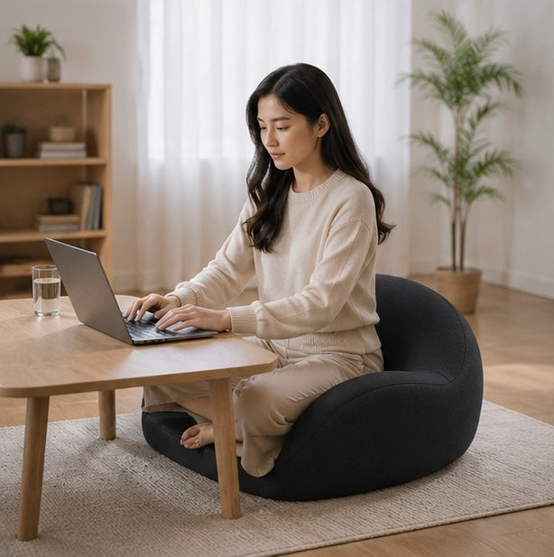 Memory Foam Meditation Cushion – Ergonomic Yoga Sitting Pillow for Floor Seating, Mindfulness Practice and Home Comfort