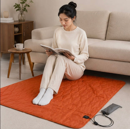 Outdoor Heated Sleeping Mat - USB Powered Camping Heating Pad with Adjustable Temperature and Multiple Heating Zones